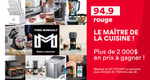 Concours Rouge 94,9 - Devenez le maître de VOTRE cuisine !