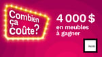 Concours Rythme FM 100,1 - 4000$ en meubles à gagner !