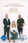 Concours St-Valentin ÉquipeÉlite3- Gagnez 200 $ pour le restaurant de votre choix!