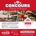 Concours St-Valentin Voilà Québec- Gagnez un moment à deux incluant deux accès à l'expérience thermal!