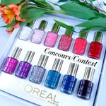 Concours Gagnez 1 des 7 ensembles contenant 12 couleurs de la nouvelle collection de L'Oréal Paris