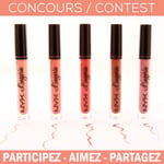 Concours Gagnez 12 nuances du très attendu rouge à lèvres liquide Lip Lingerie de NYX Cosmetics!