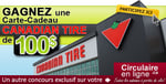 Concours Gagnez 100$ à dépenser chez Canadian Tire!