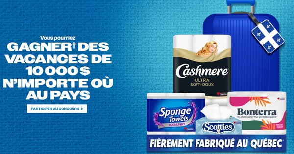 Concours Gagnez des vacances d'une valeur de 10 000$ n'importe où au pays!