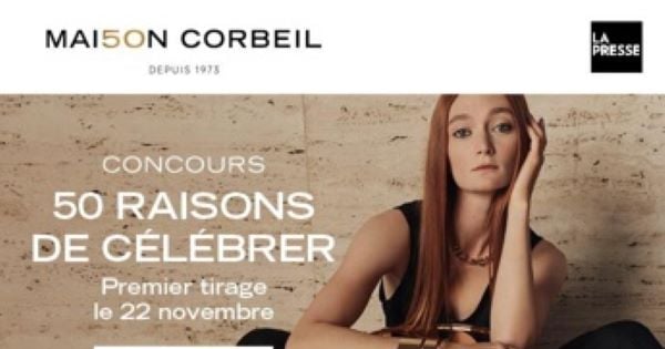 Concours Gagnez l'un des 50 meubles iconiques ayant marqué l’histoire de Maison Corbeil!