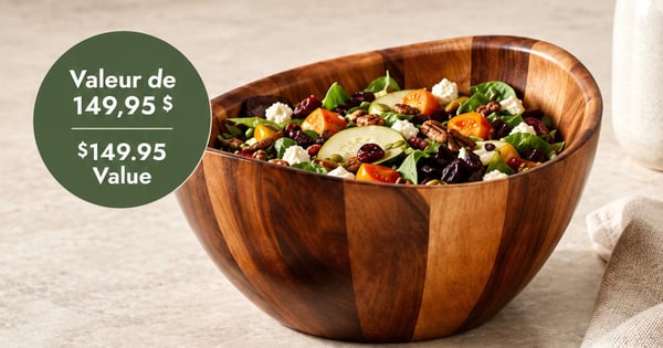 Concours Gagnez un ensemble à salades trois pièces Harmony!