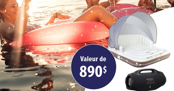 Concours Gagnez un haut-parleur JBL Boombox 3 ET une île flottante gonflable!