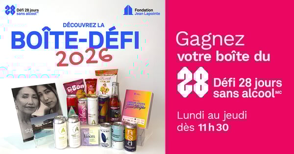 Concours Rythme fm- Gagnez votre boîte du défi sans alcool!