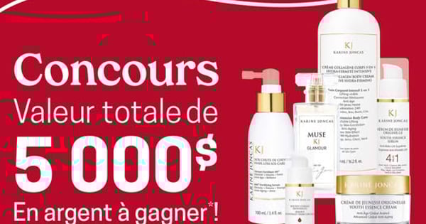 Concours Uniprix et Karine Joncas - Gagnez l'une des 5 sommes en argent d’une valeur de 1 000$!
