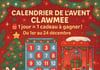 Concours Calendrier de l'Avent ClawMee Drummondville!