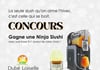 Concours Dubé Loiselle - Distributeur alimentaire québécois- Gagnez Une Ninja Slushi accompagnée d’une base 5+1 au choix!