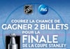 Concours Gagnez 2 billets pour la finale de la Coupe Stanley ou l’une des 10 cartes-cadeaux NHLshop.ca!
