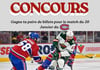 Concours Gagnez 2 billets pour le match des Canadiens de Montréal VS les Minnesota Wild