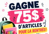 Concours Gagnez 75$ d'articles scolaires pour la rentrée!