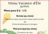 Concours Gagnez le menu Vacances pour deux personnes au restaurant Le Coin d'Italie!