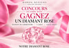 Concours Gagnez un diamant rose de laboratoire de 1,01 carat, taille ovale!