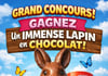 Concours Gagnez un lapin en chocolat géant!