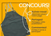 Concours Gagnez un tablier en coton épais avec sangles ajustable!