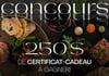 Concours Gagnez une carte cadeau de 250$ au restaurant Overflow!