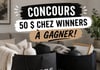 Concours Gagnez une carte-cadeau Winners de 50$!
