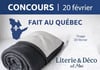 Concours Gagnez une couverture en molleton!