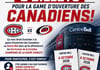 Concours Gagnez une paire billets pour le match d'ouverture des Canadiens au Centre Bell!