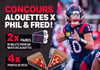 Concours Gagnez une paire de billets pour un match à domicile des Alouettes!