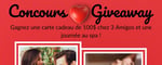 Concours Gagnez une carte cadeau de 100 $ chez 3 Amigos et une journée au spa! Concours Gagnez une carte cadeau de 100 $ chez 3 Amigos et une journée au spa!