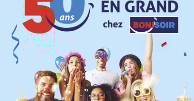 Concours 50 ans ça se fête en grand chez Boni-Soir! Concours 50 ans ça se fête en grand chez Boni-Soir!