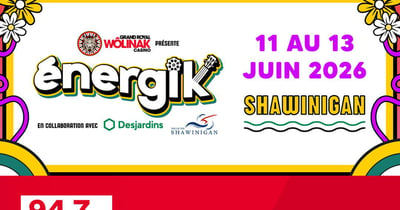 Concours 94,7 Rouge FM Gagnez votre paire de billets pour le Festival Énergik!
