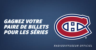 Concours 98,5 FM Gagnez vos billets pour le prochain Match à domicile des Canadiens de Montréal!