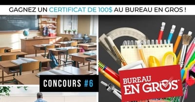 Concours ADK Construction - Gagnez 100$ au Bureau en gros !
