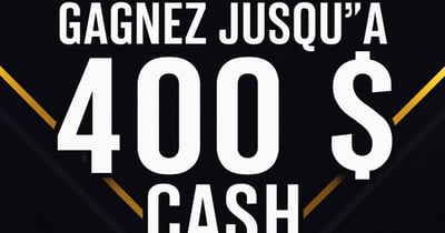 Concours AGLOIR – Gagnez jusqu’à 400 $ CASH Concours AGLOIR – Gagnez jusqu’à 400 $ CASH