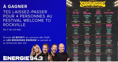 Concours Assistez au festival Welcome to Rockville avec 3 de vos amis!