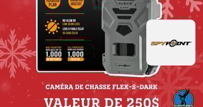 Concours Aventures express.tv - Gagnez une caméra de chasse SPYPOINT Flex Dark S!