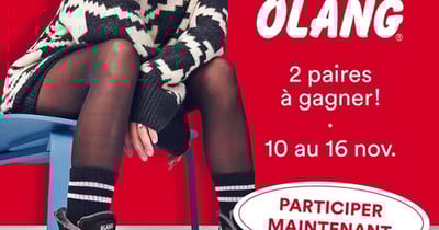 Concours Bopied -  Gagnez 2 paires Olang Canada : une pour vous et une pour votre amie!