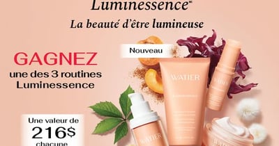 Concours Brunet - Gagnez 1 des 3 ensembles Luminessence de Lise Watier!