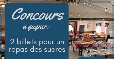 Concours Cabane La Rose au bois- Gagnez une paire de billet pour un repas des sucres!