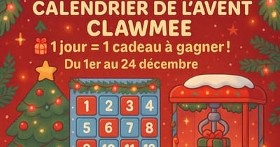 Concours Calendrier de l'Avent ClawMee Drummondville!