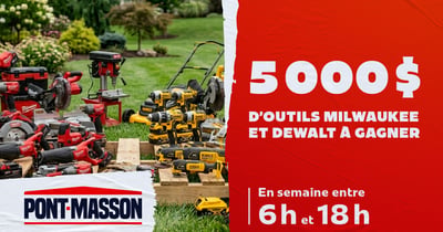 Concours CKOI 96,9 - 5000$ d'outils à gagner grâce à Pont Masson!