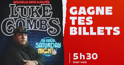 Concours Ckoi 96,9 Gagnez une paire de billets pour Luke Combs!