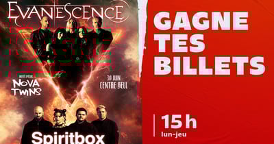 Concours ckoi- Gagnez votre paire de billets pour Evanescence!