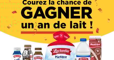 Concours Couche-Tard - Gagnez un an de lait de Lactalis! Concours Couche-Tard - Gagnez un an de lait de Lactalis!