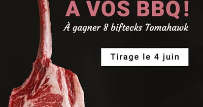 Concours Courez la chance de remporter l’un des 8 steaks Tomahawk de Bœuf Québec!