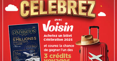 Concours Dépanneur Voisin - Gagnez l’un des 3 crédits voyages de 10 000$!