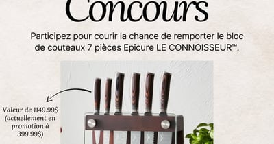 Concours Eugène Allard cuisine et tendances - Gagnez le parfait ensemble de couteaux!