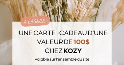 Concours Fête des mères TPL Moms et Boutique Kozy! Concours Fête des mères TPL Moms et Boutique Kozy!