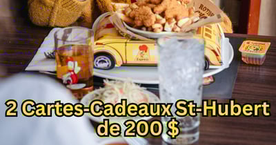 Concours Flash St-Hubert - 2 Cartes-Cadeaux de 200$ à GAGNER