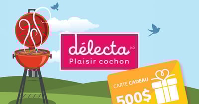 Concours Gagne ton BBQ et ta bouffe pour un party d'amis grâce à la boucherie Délecta & BBQ Québec! Concours Gagne ton BBQ et ta bouffe pour un party d'amis grâce à la boucherie Délecta & BBQ Québec!