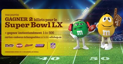 Concours Gagnez 2 billets pour assister au Super Bowl LX